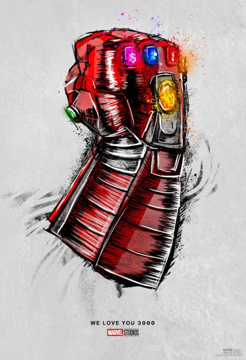 Avengers: Endgame red gauntlet glove