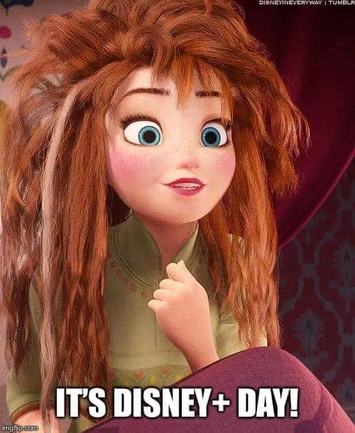 Disney Plus Memes Anna from Frozen. 