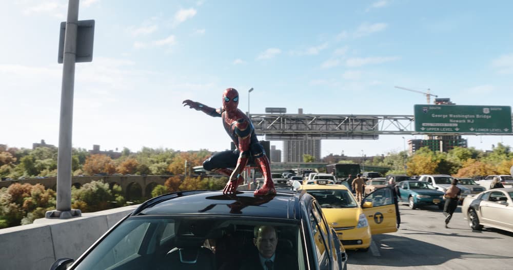spider-man-no-way-home-parent-guide. Spider-man on a car