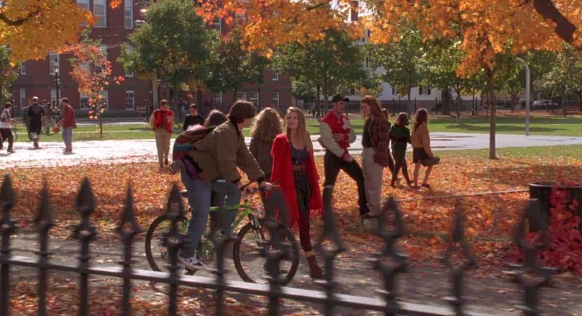 Max and Allison in Hocus Pocus walking across the school lawn. Max is pushing a bike. What is the age rating for Hocus pocus 1993?