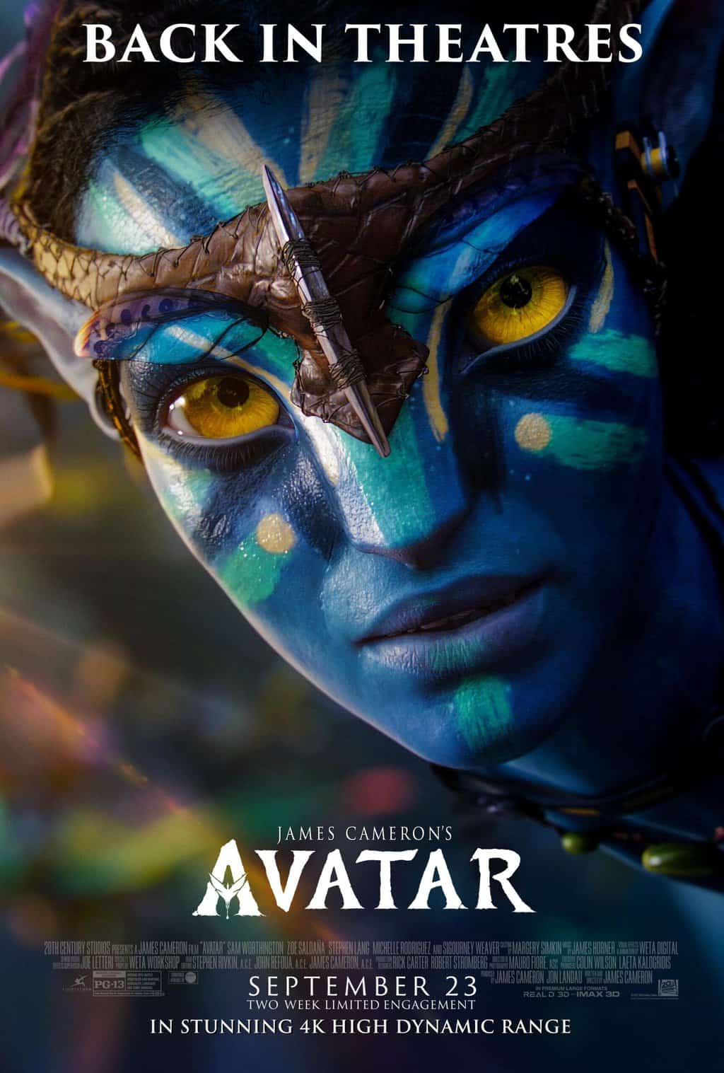 Avatar movie poster. What is the age rating of Avatar?