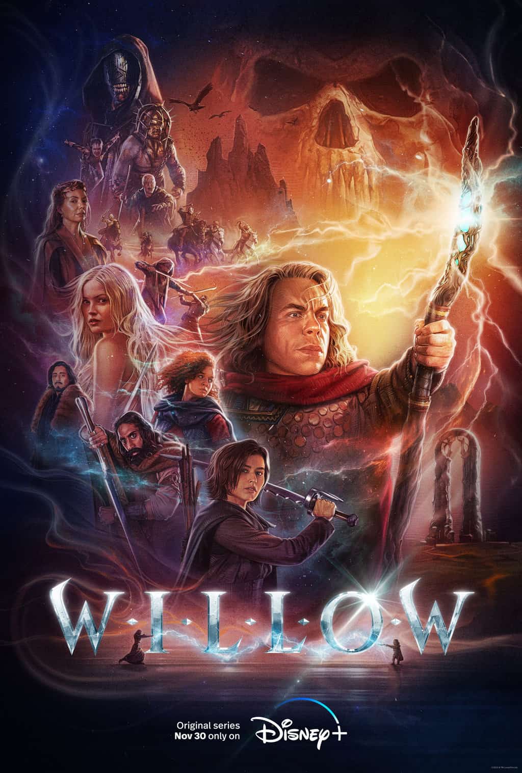 age rating for willow series on disney plus. Movie poster. 