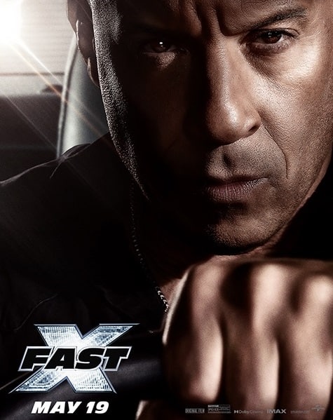 when can you pee during Fast X? Dom movie poster for Fast X.